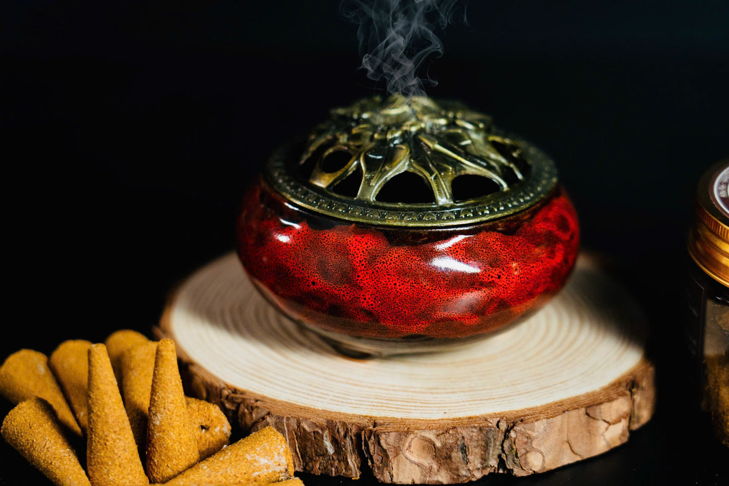 RootScent | Cypress Incense Cone Set with Burner